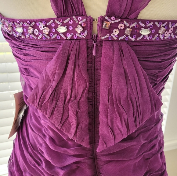 Ignite Evenings by Carol Lin – Purple Evening/Cocktail Dress (Size 12) - Picture 11 of 13